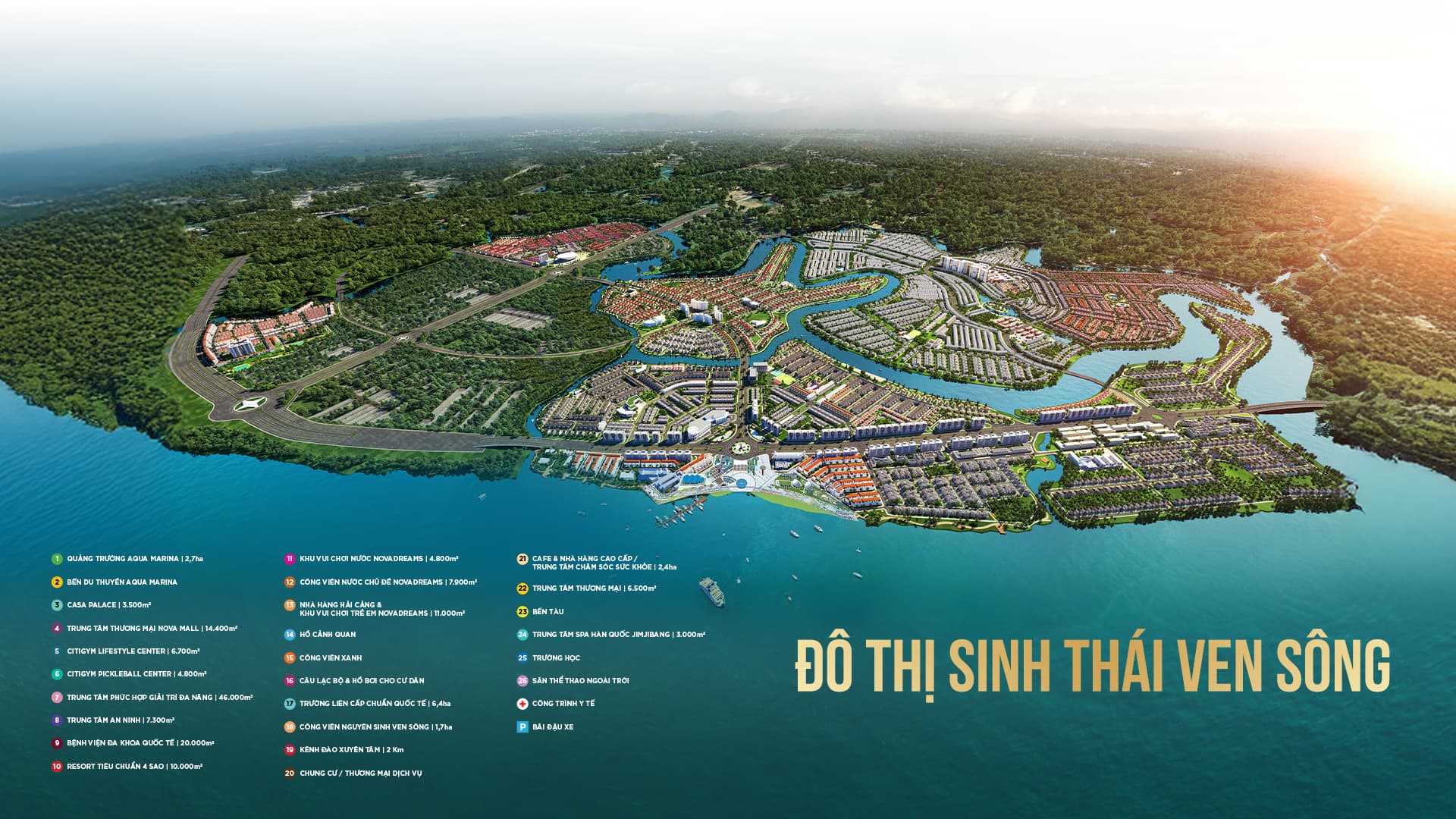 Mặt bằng tiện ích Aqua City